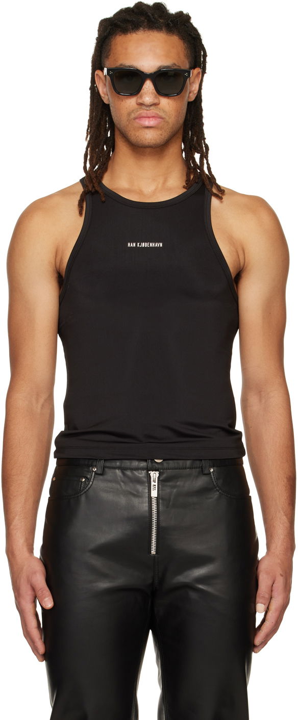 Majica brez rokavov Han Kjøbenhavn Racer Tank Top Črna | W-132610