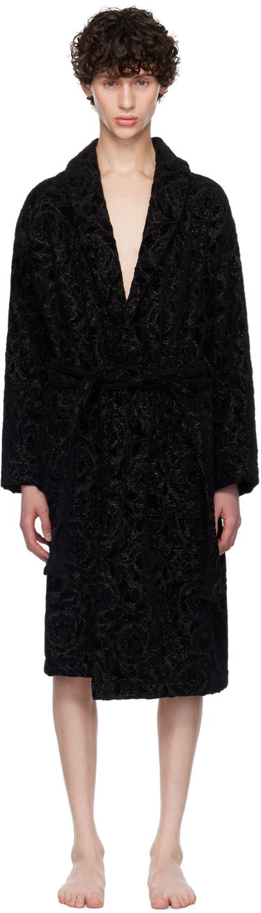 Pižame Versace Barocco Robe Črna | ZACJ00010_1A08851, 0