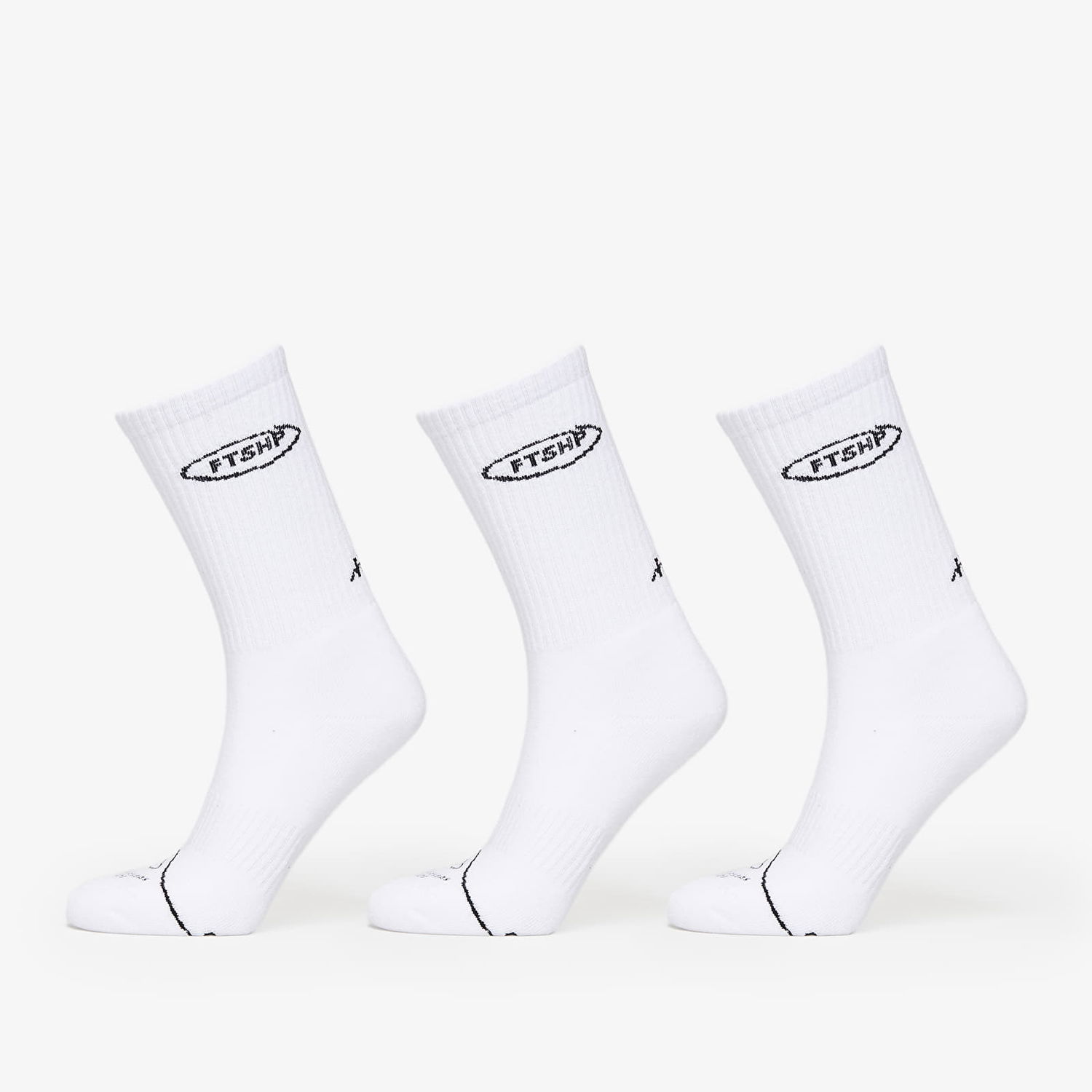 Spodnje perilo in nogavice Footshop But Not Basic 3-Pack Bela | FTSHP_262, 0