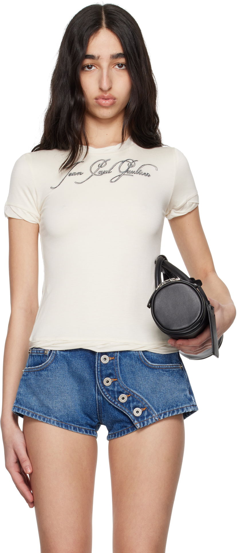 Majica Jean Paul Gaultier Jean Paul Gaultier 'The Tattoo' T-Shirt Bela | 25/34-F-TS111I-J089-03