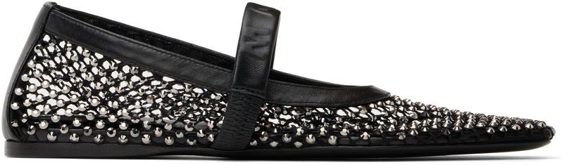 Superge in čevlji Marni Marni Mesh Mary Jane Ballerina Flats Črna | MJMS007700 P6394