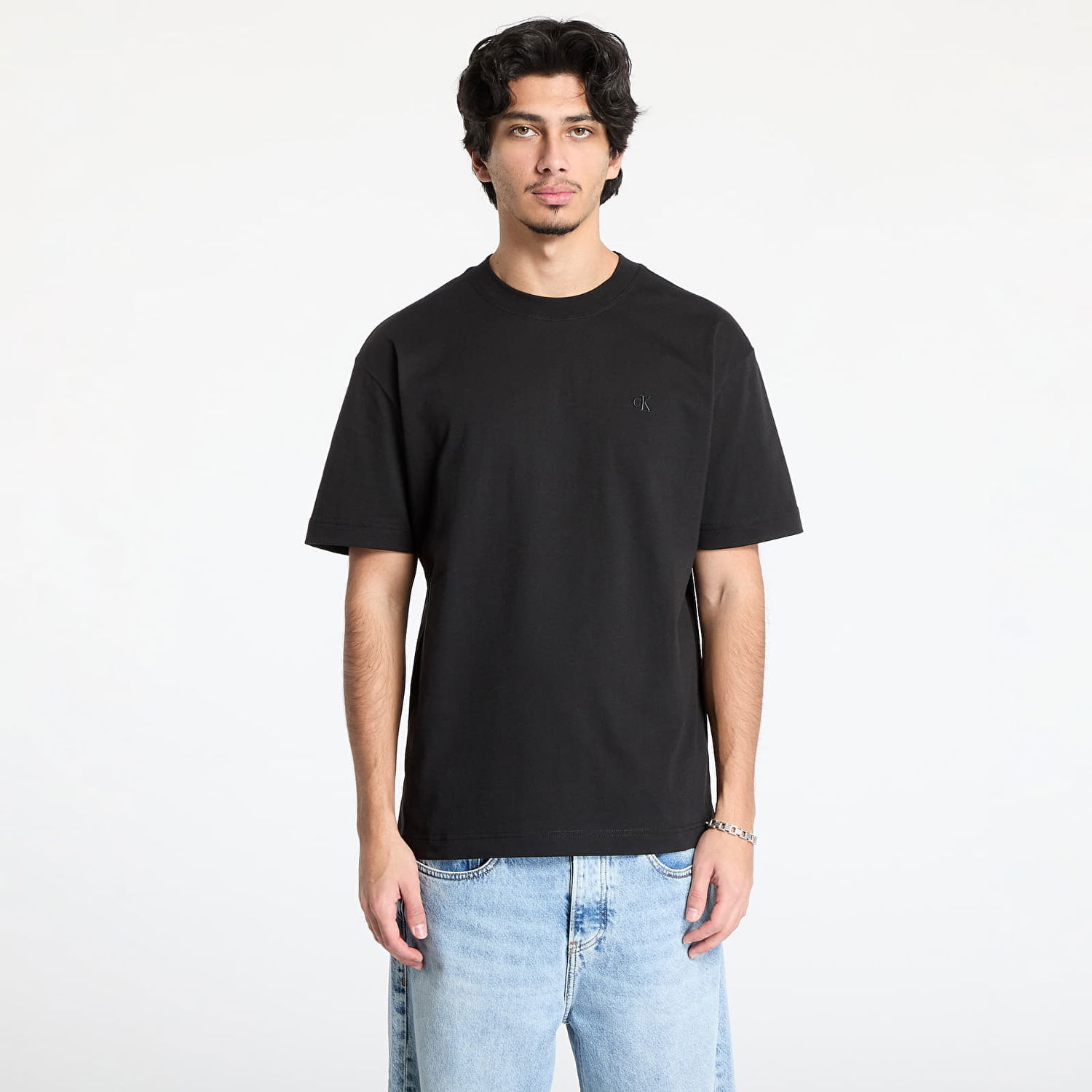 Majica CALVIN KLEIN Calvin Klein Jeans Soft Layered Monogram T-Shirt Črna | J30J327089 BEH, 0