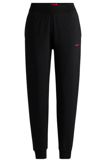 Trenirka BOSS Relaxed Fit Tracksuit Bottoms with Logo Črna | 50490578