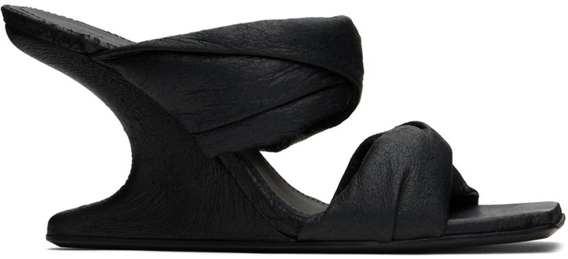 Modni dodatki Rick Owens Rick Owens Cantilever 8 Twisted Heeled Sandals Črna | RP02D3803 LBA
