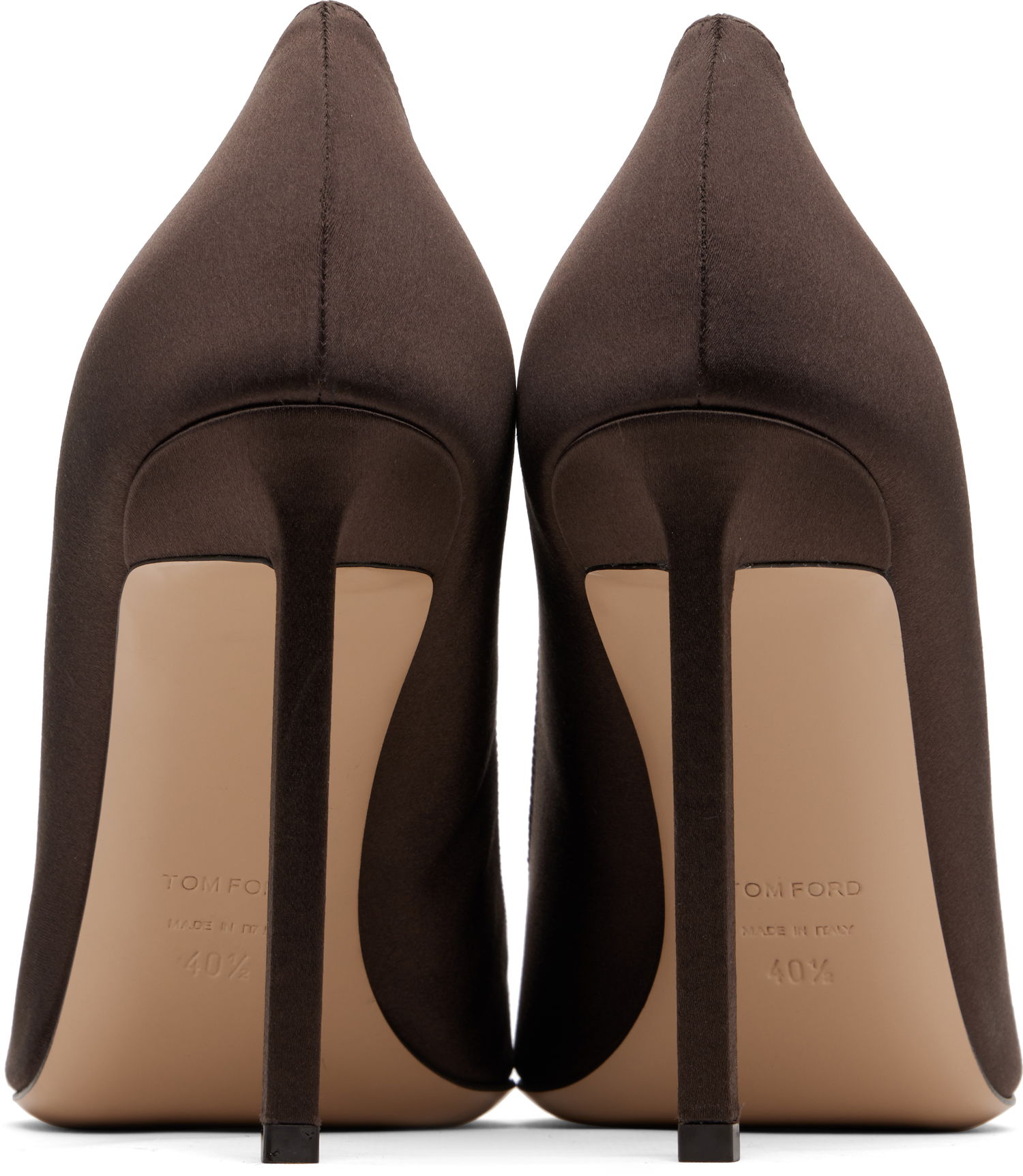 Nakit Tom Ford TOM FORD Betty Satin Heels Rjava | W3721-TSA001N, 1