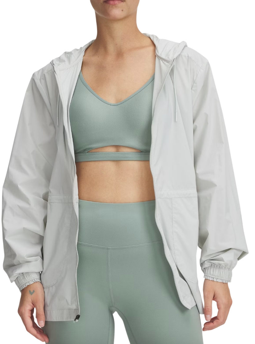 Vetrovka Under Armour Under Armour Cinch Waist Hooded Jacket Zelena | 1389502-377