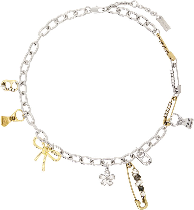 Ogrlica Marc Jacobs Marc Jacobs 'The Grunge Glam Charm' Chain Necklace Kovinski | 2S5JNC001J41
