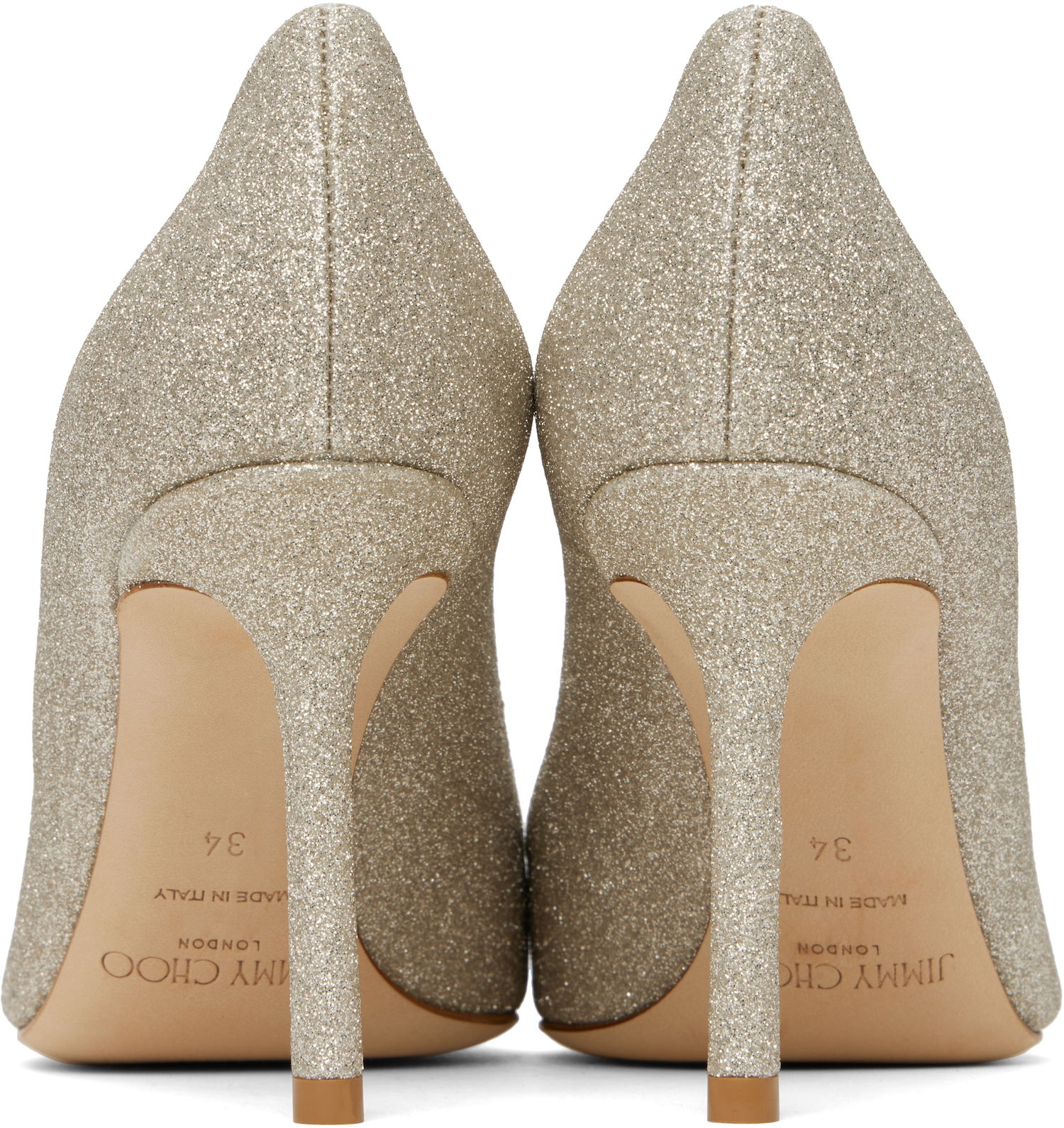 Superge in čevlji Jimmy Choo Jimmy Choo Romy 85 Glitter Heels Kovinski | ROMY 85 DGZ, 1