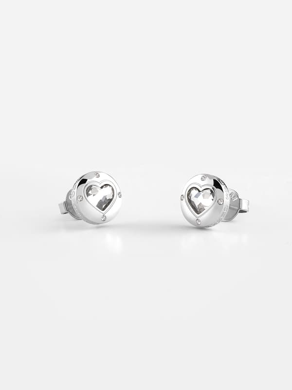 Uhani GUESS “Rolling Hearts” Earrings Kovinski | JUBE03349JW