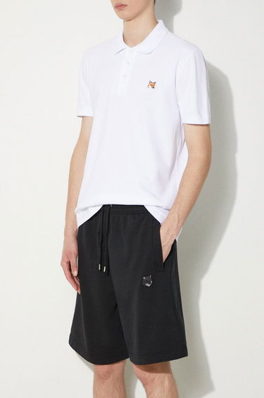 Polo majica MAISON KITSUNÉ Maison Kitsuné Bold Fox Head Patch Oversize Jog Shorts Bela | MM01121KM0001, 3