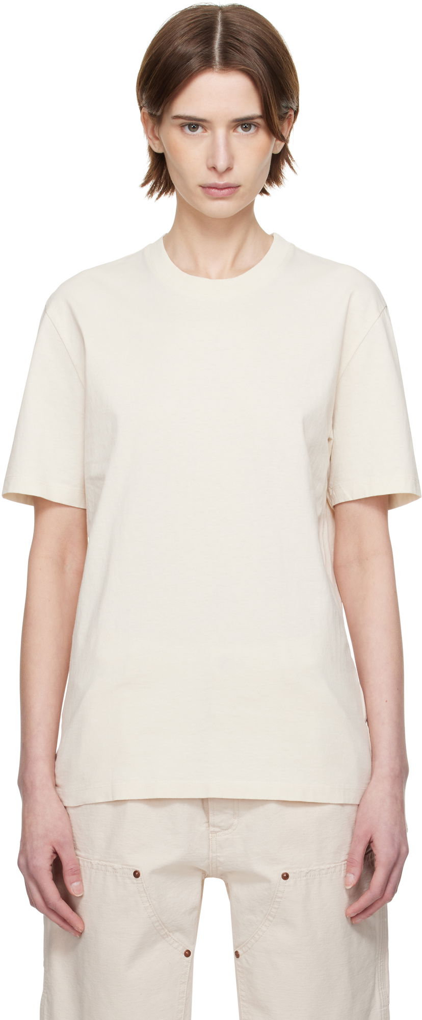Majica Maison Margiela Maison Margiela Cotton T-Shirt Bež | S50GC0710 S23973