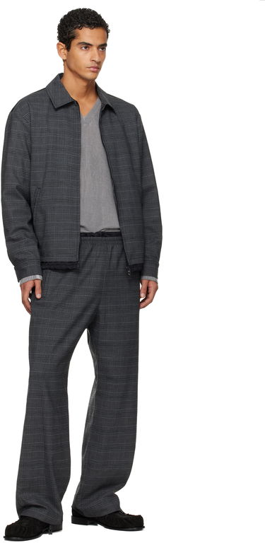 Hlače Diesel P-Tilson Plaid Wide-Leg Trousers with Elasticated Waist Siva | A18485-0DEBS-9XXA, 3