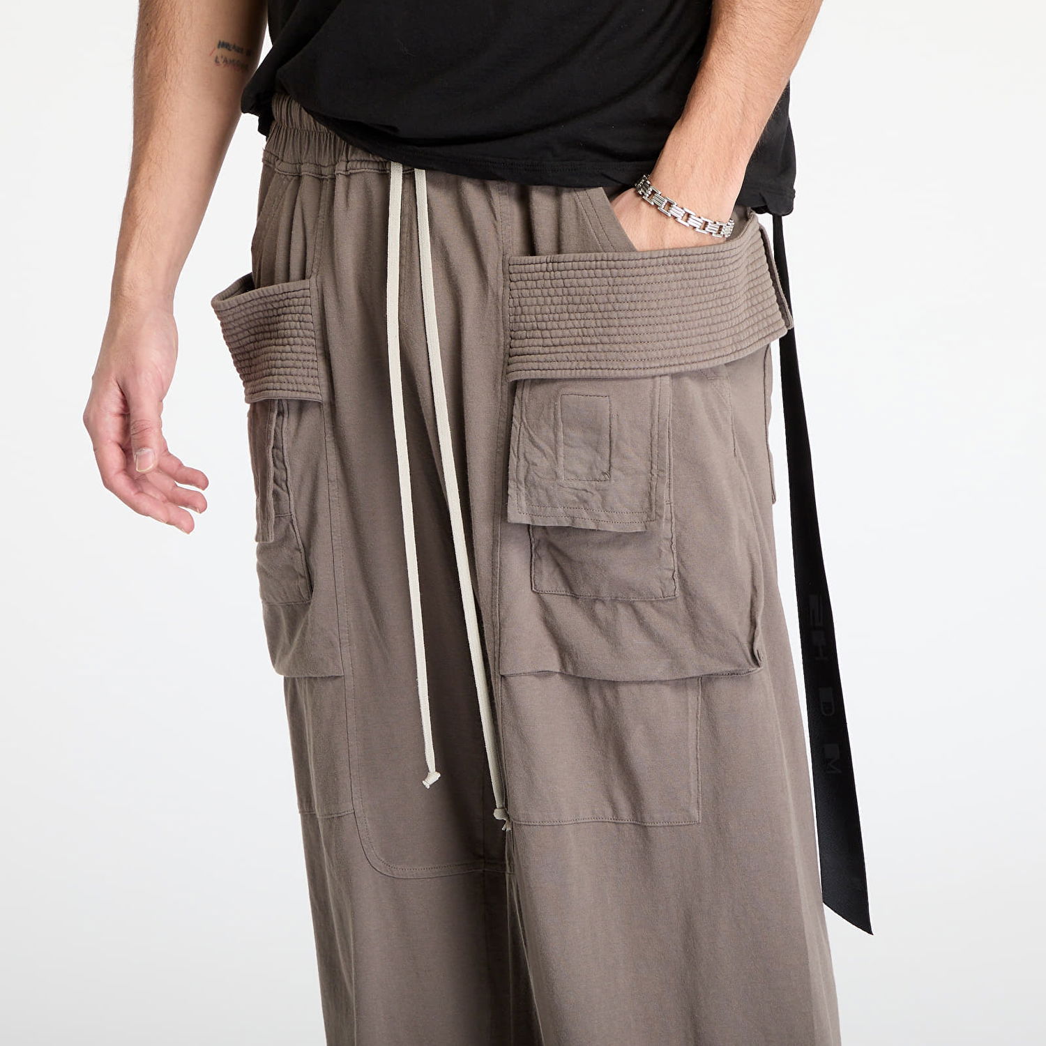 Cargo hlače Rick Owens Rick Owens DRKSHDW Creatch Wide Cargo Drawstring Pants Rjava | DU01E3394 RN 34, 1