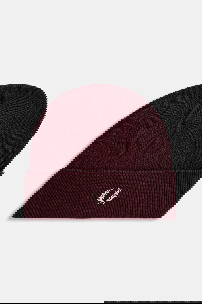 Beanie Fred Perry Fred Perry Wool Beanie Bordo | C8161, 0