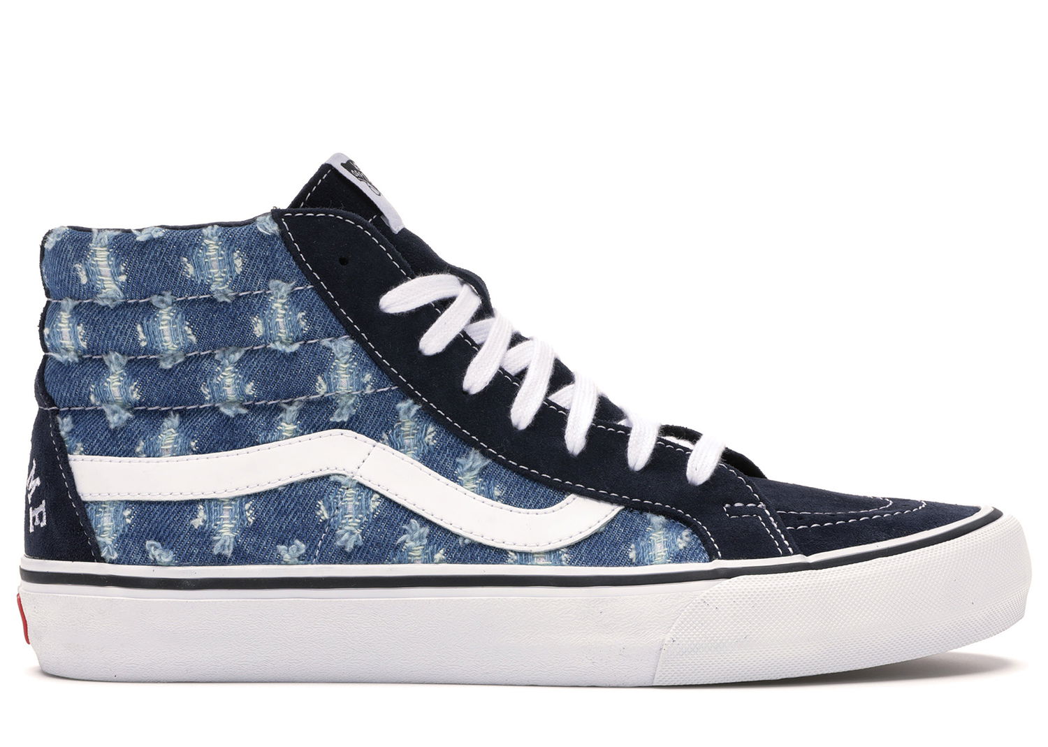 Superge in čevlji Vans Sk8-Hi Supreme Hole Punch Denim Blue Modra | VN0A38Z32DD, 0