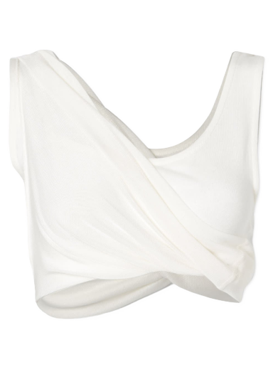 Majica brez rokavov HERON PRESTON Twisted Vest Top Bela | HWAD044S23JER0010100