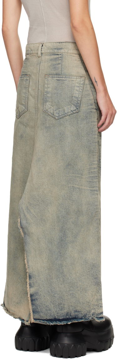 Krila Rick Owens Rick Owens Concordians Long Slivered Denim Midi Skirt Modra | RP02E4367 DWG, 2