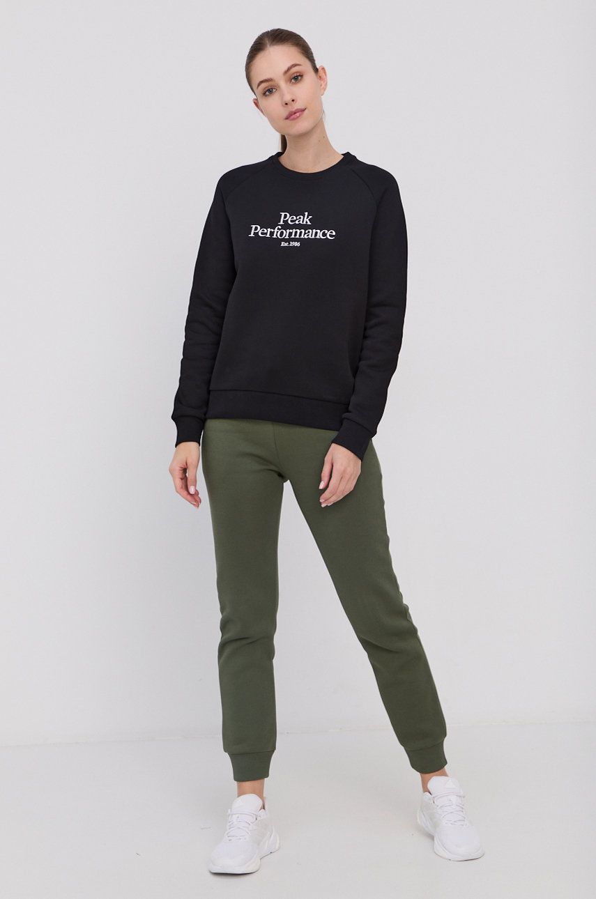Pulover Peak Performance W Original Crew Črna | G75637, 0