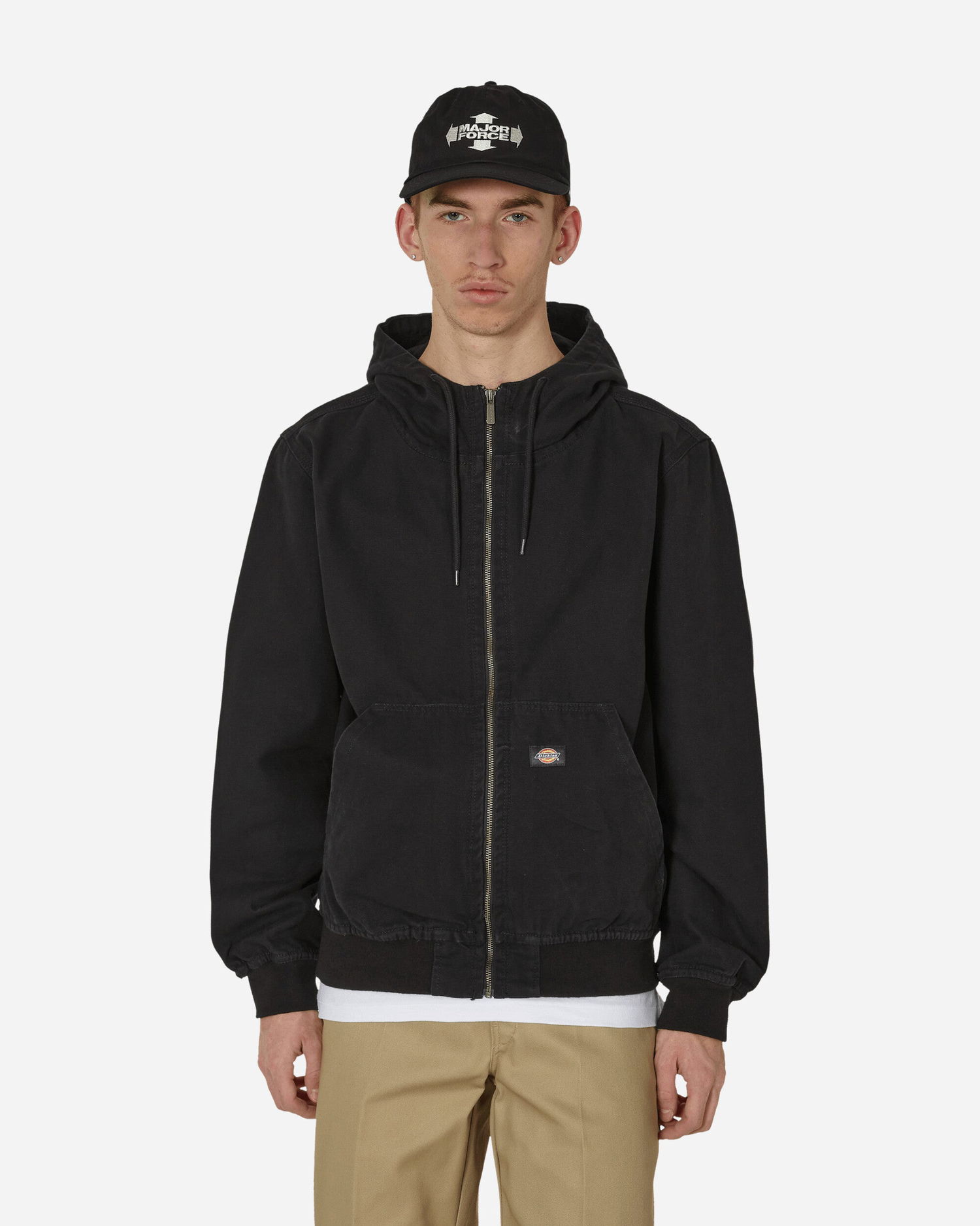 Jakna Dickies Duck Canvas Hooded Unlined Jacket Black Črna | DK0A4YQL C401, 1