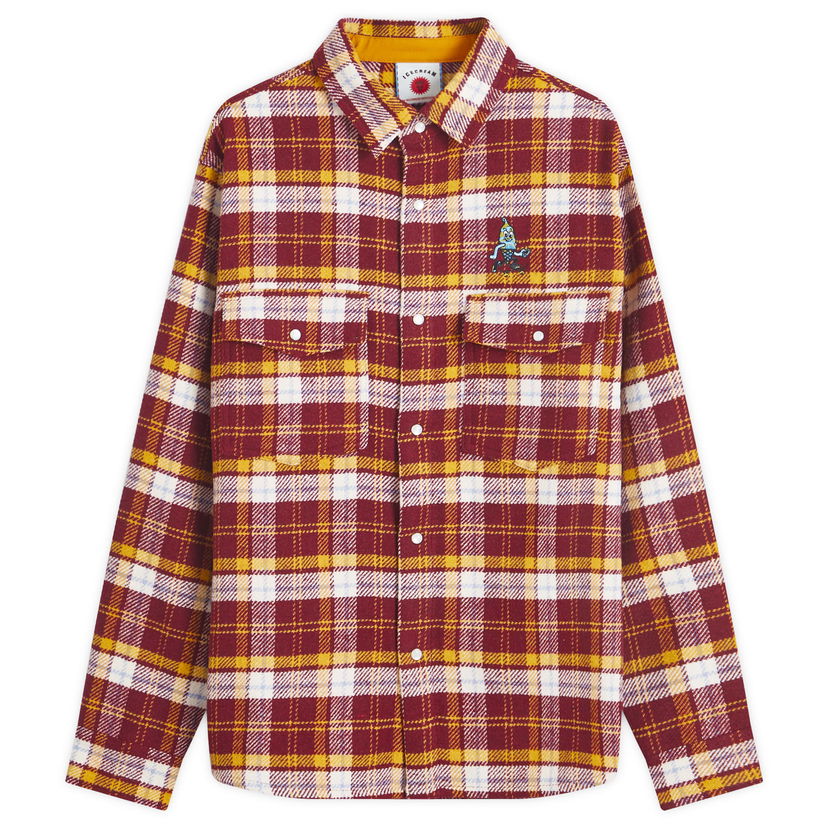 Srajce BBC IceCream ICECREAM Flannel Overshirt Rdeča | IC24319-RD