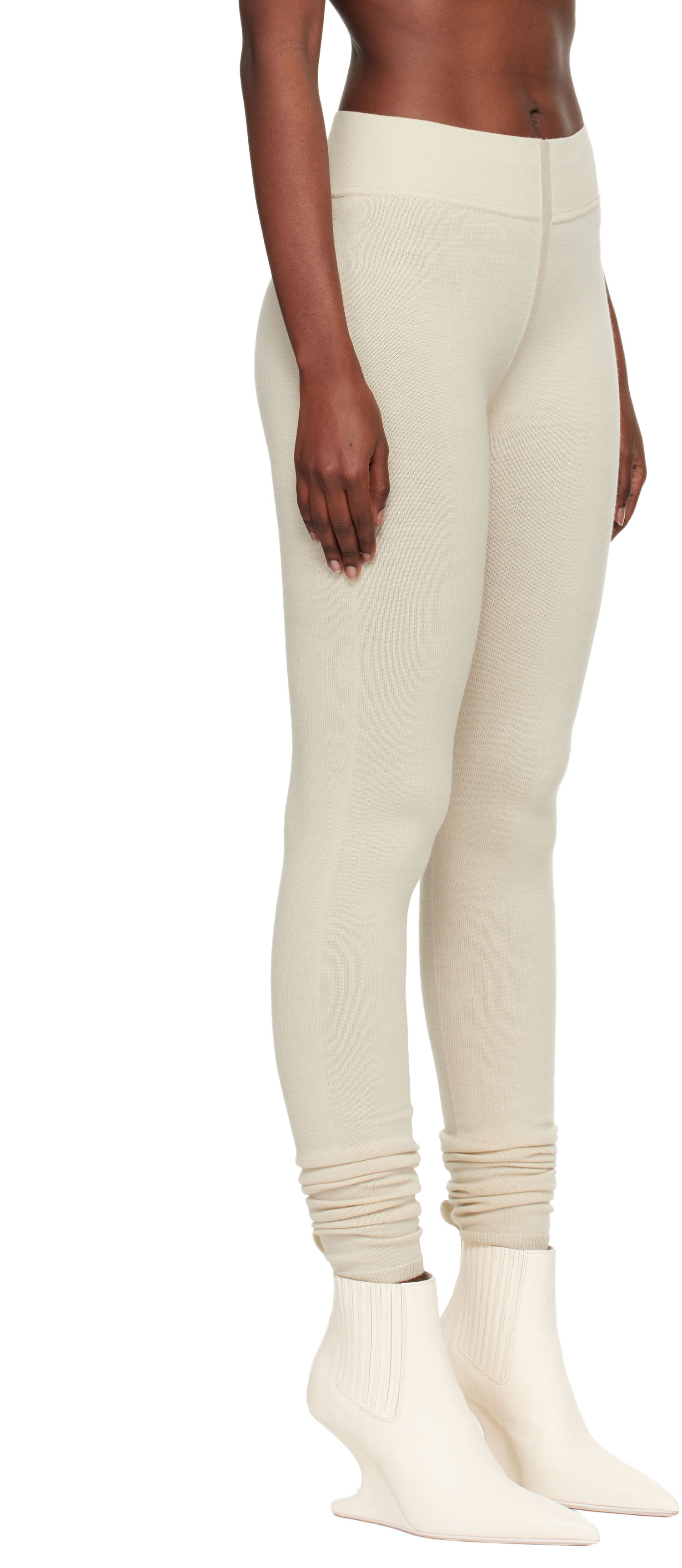 Pajkice Rick Owens Concordians Runway Leggings Bež | RO02E4683 M, 1