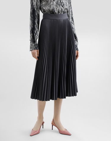 Krila Dolce & Gabbana Dolce & Gabbana Pleated Woolen Calf-Length Circle Skirt Črna | F4C1HTFUZDQS8290, 3