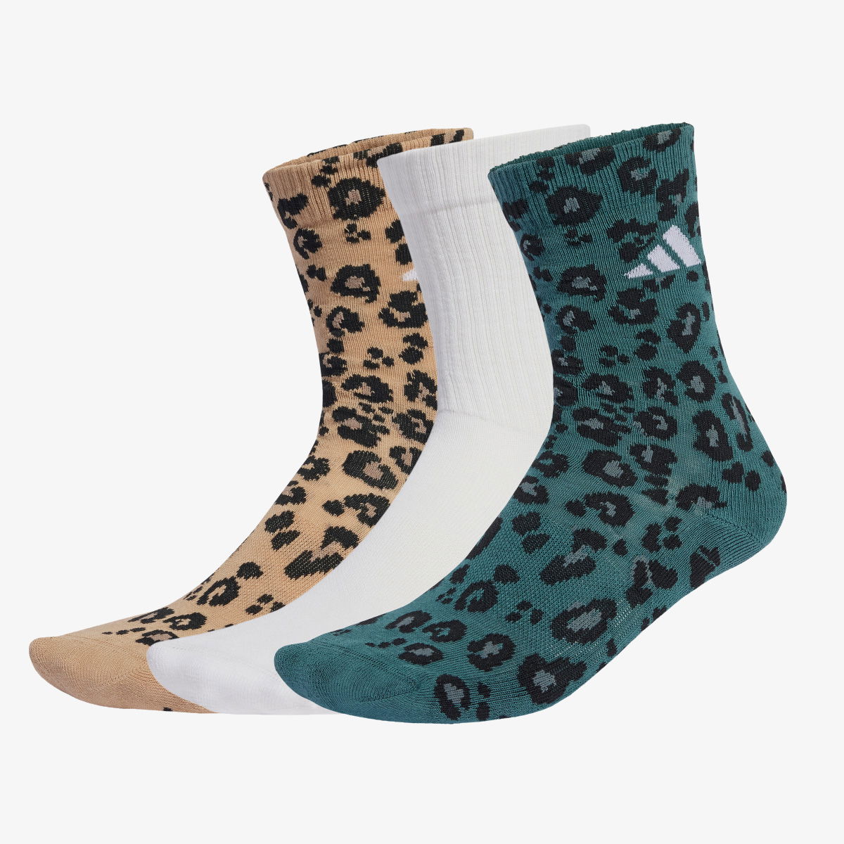 Nogavice adidas Performance Leopard Print Crew Socks 3 Pairs Večbarvna | JX5557, 1