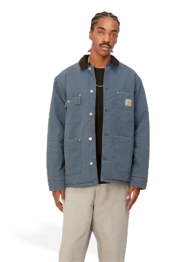Plašči Carhartt WIP OG Chore Coat "Ore / Black aged canvas" Mornarica | I027357_1QF_3K