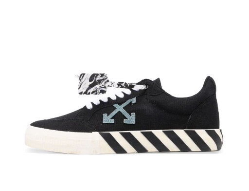 Superge in čevlji Off-White Low Vulcanized Eco Canvas Črna | OMIA085F21FAB0011045