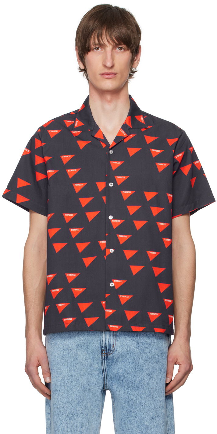Srajce Fiorucci Allover Logo Print Shirt Črna | M20VFLB1CBL