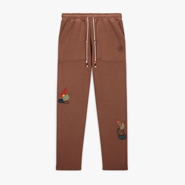 Trenirka Jordan Travis Scott x Fleece Pants Rjava | DO4097-256, 3