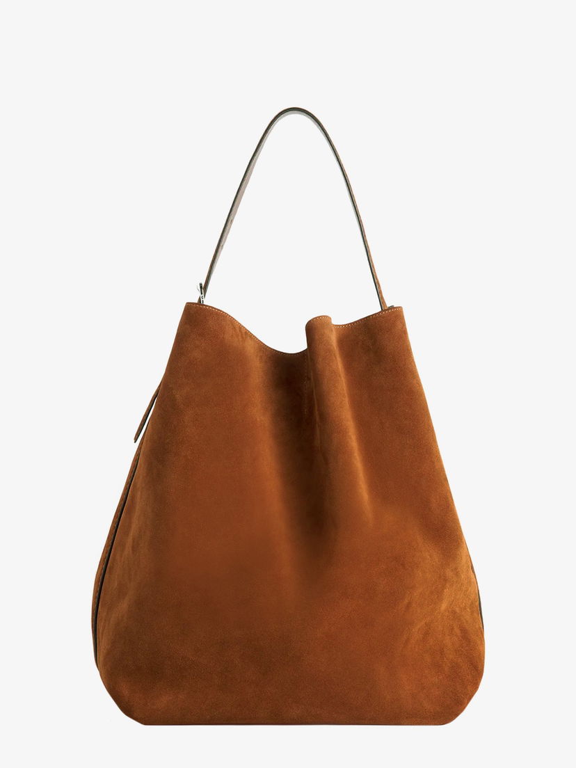 Torbica TOTEME Suede Toteme Belted Tote Bag Rjava | 234WAL853LE0004105