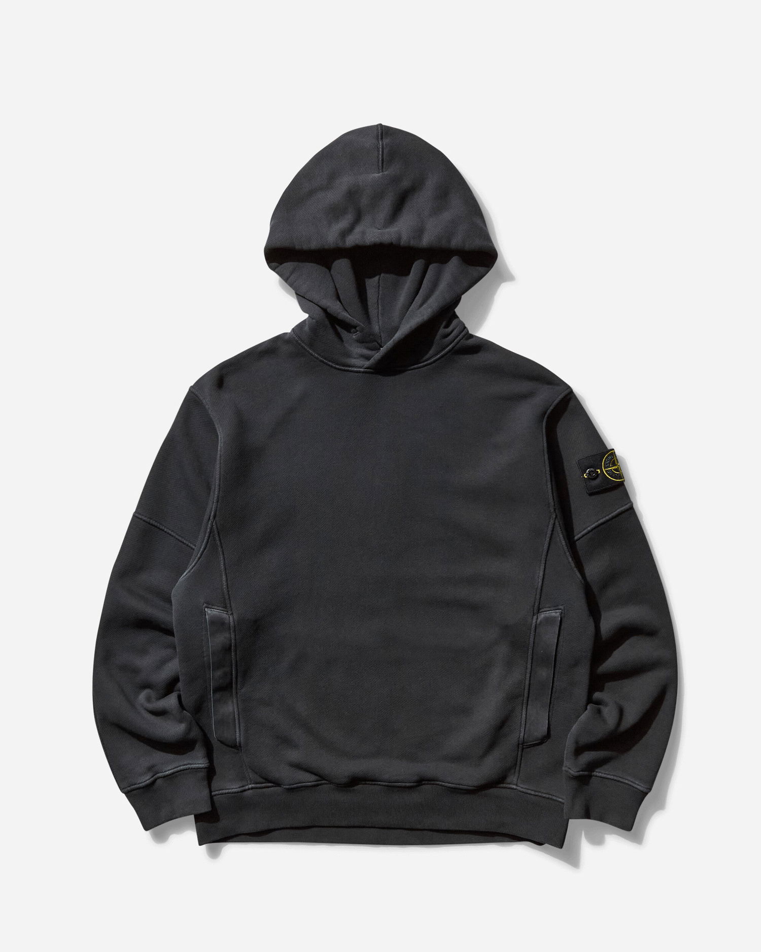 Pulover Stone Island Diagonal Fleece OLD Effect Hoodie Črna | K1S15-6100033-S0045 V0129, 0