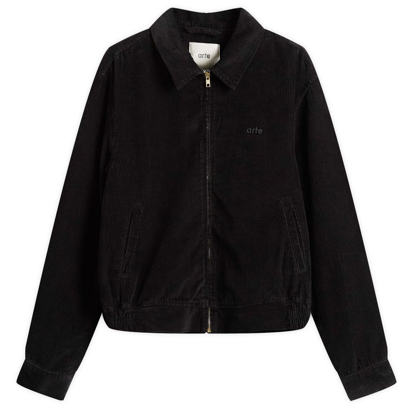 Jakna Arte Antwerp Corduroy Jacket, Size Large Črna | AW25-009J-BLK