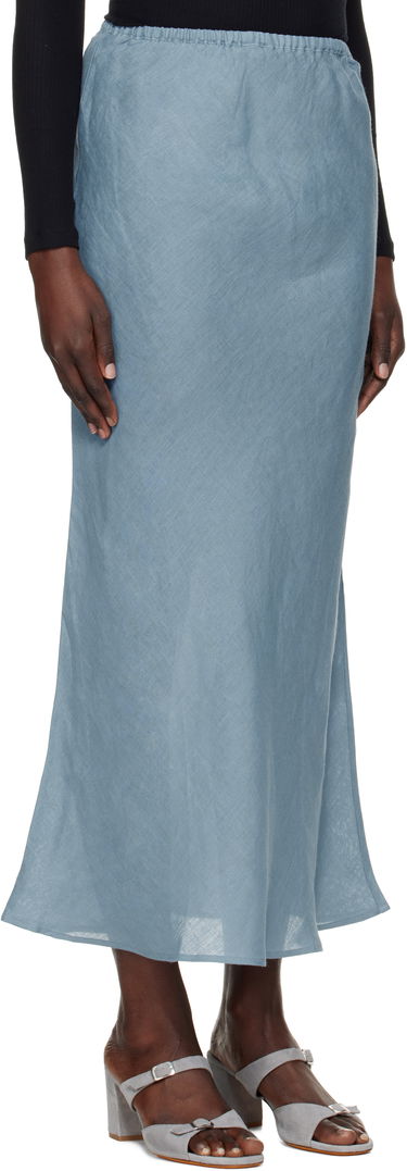 Krila Baserange Maxi Linen Skirt Modra | SKDY-SL-SP25, 1