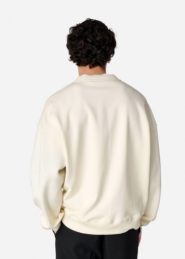 Pulover AXEL ARIGATO Cream Relaxed-Fit Sweatshirt Bela | A3000001, 3