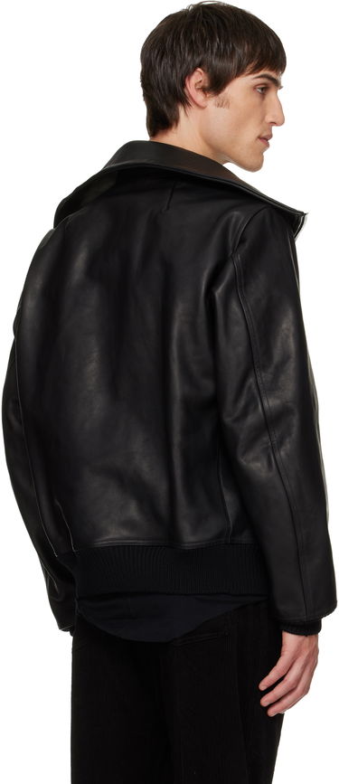 Jakna Rick Owens Concordians Blixa Dracucollar Leather Jacket Črna | RR02E1710 LOO, 2