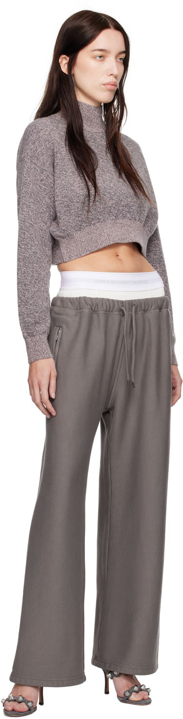 Pleteni pulover Alexander Wang Alexander Wang.t Cropped Turtleneck Sweater Roza | 4KC4241008, 3