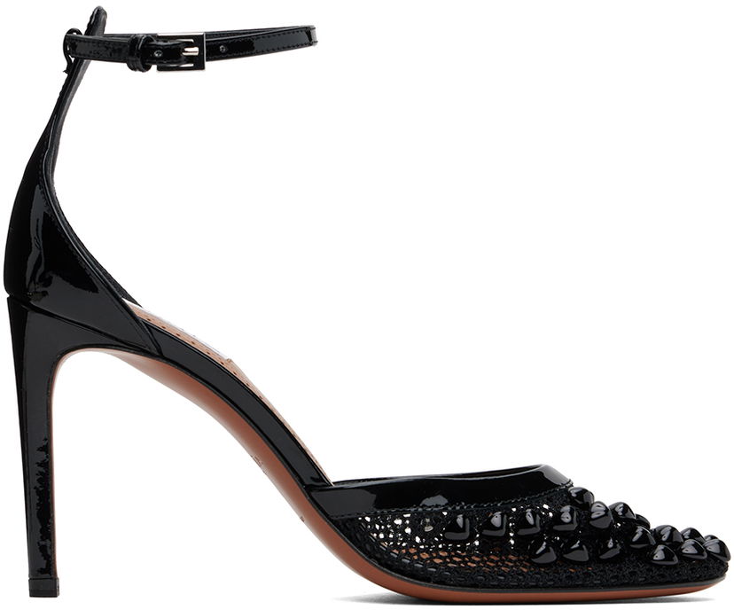 Superge in čevlji Alaïa High Fishnet Pumps Črna | AA3E049TK033