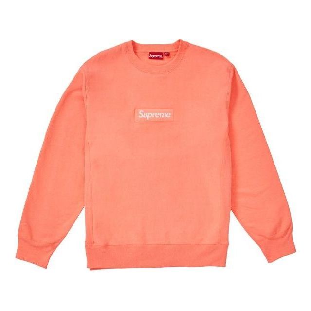 Pulover Supreme Box Logo Crewneck Sweater Oranžna | SUP-FW18-1077
