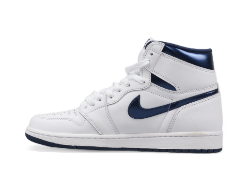 Omejena izdaja Jordan Air Jordan 1 Retro High OG "Metallic Navy" Bela | 555088-106