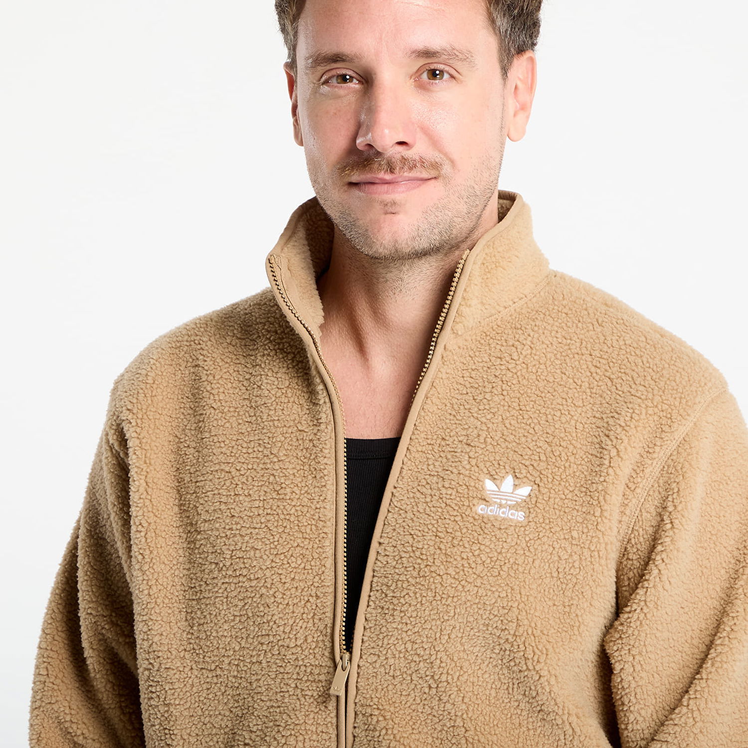 Jakna adidas Performance Essentials Teddy Fleece Jacket Rjava | JW3530, 1