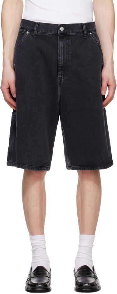 Kratke hlače Carhartt WIP Carhartt WIP Rivet Denim Shorts Črna | I034319, 0