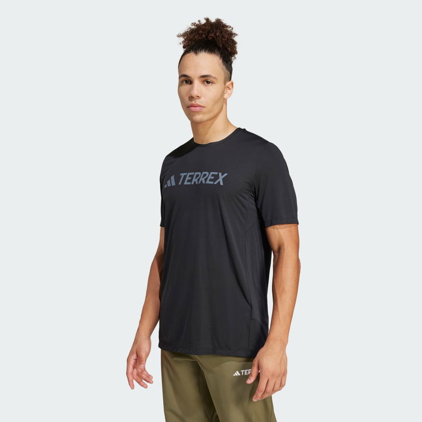 Majica adidas Performance Terrex Multi Climacool Logo Tech T-Shirt Črna | JI9234