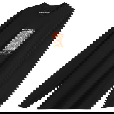 Majica Maharishi Tiger Dragon Miltype Graphic Long Sleeve T-Shirt, Size Large Črna | 1490-BLK, 0