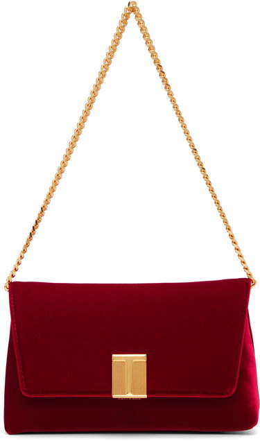 Torbica Tom Ford TOM FORD Velvet Mini Bag Rdeča | L1886-TVE001X, 0