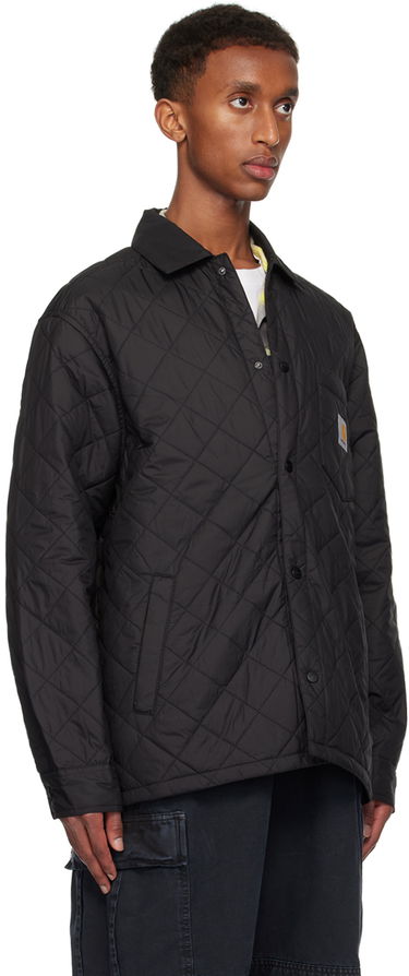 Puhovka Carhartt WIP Quilted Shirt Jacket Črna | I034363, 1