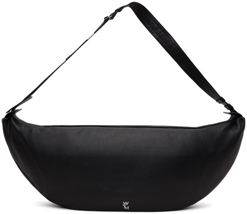 Torbice za okoli pasu WOOYOUNGMI WOOYOUNGMI Large Moon Bag Črna | W241BA14, 0