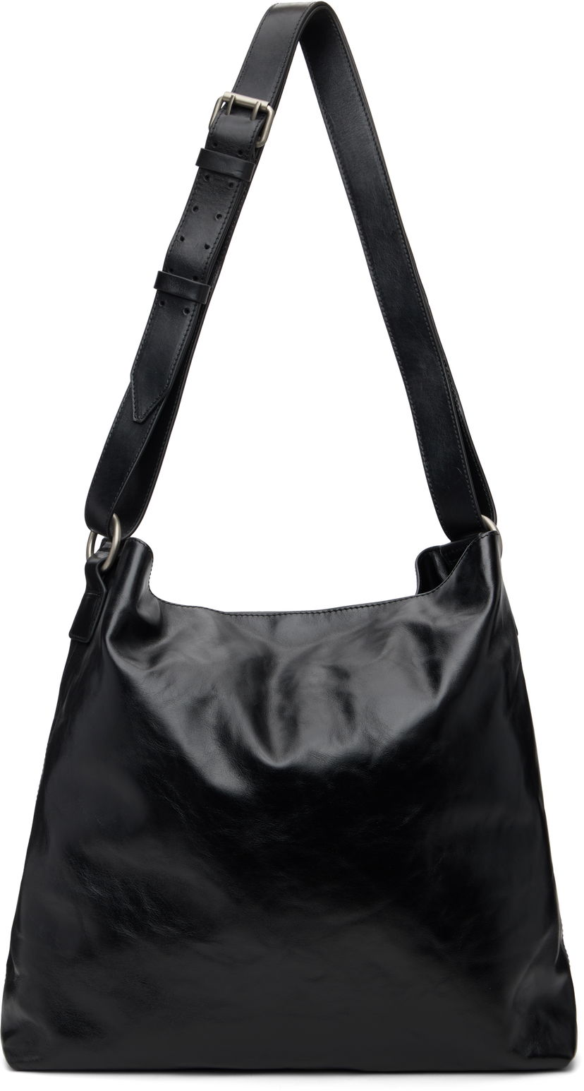 Torba za čez ramo Dries Van Noten Dries Van Noten Leather Messenger Bag Črna | 252-021516-151