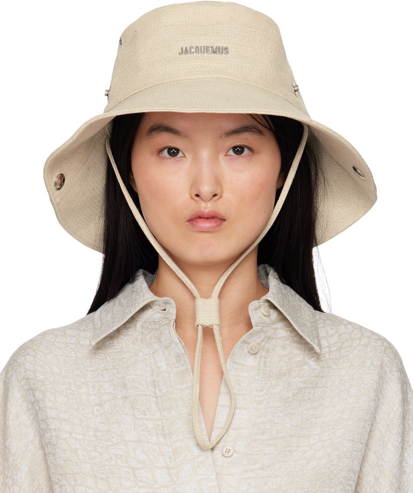Klobuk Jacquemus Jacquemus 'The de-Nîmes' Denim Bucket Hat Bež | 25E255AC721-5113